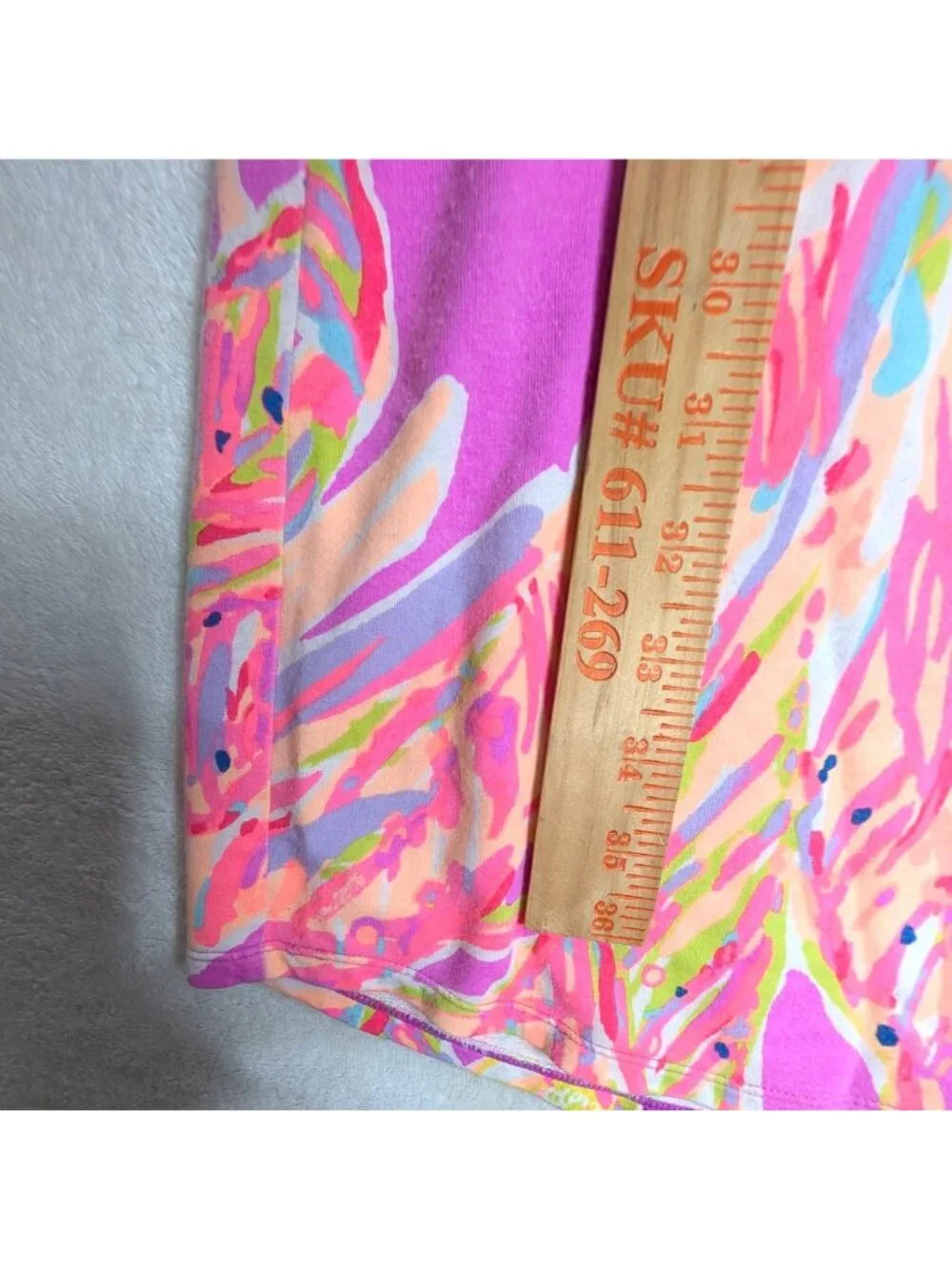Lilly Pulitzer Tammy Dress Amethyst Sunseekers Pink Purple UPF 50 XL - Picture 7 of 11